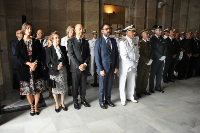 La Armada homenajea en Ferrol a un capitán de Infantería al cumplirse cuarenta años de su muerte en un 
