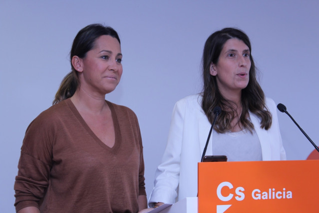 Las diputadas de Cs Beatriz Pino y María Vilas, en rueda de prensa