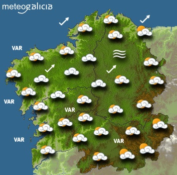 Predicciones para el miércoles 2 de octubre en Galicia.