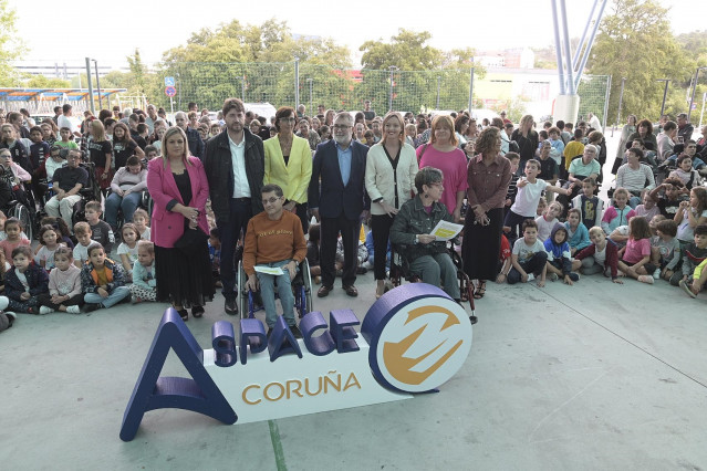 La conselleira de Política Social, Fabiola García, en el acto del Día de la Páralisis Cerebral