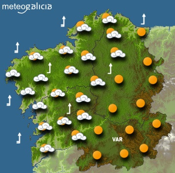 Predicciones para el jueves 3 de octubre en Galicia.