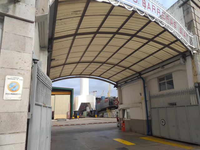 Entrada principal del astillero vigués Hijos de J.Barreras