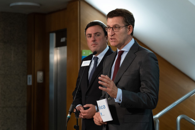 Valentín González Formoso y Alberto Núñez Feijóo