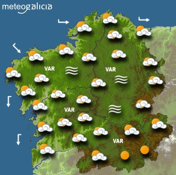 PREDICCIONES PARA EL MIÉRCOLES 9 DE OCTUBRE EN GALICIA.