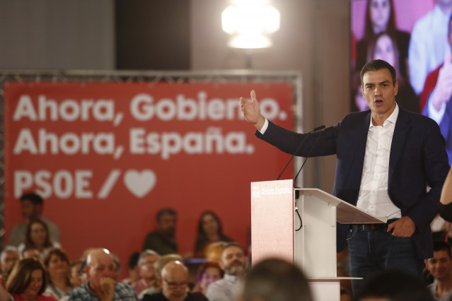 El secretario general del PSOE y presidente del Gobierno en funciones, Pedro Sánchez.