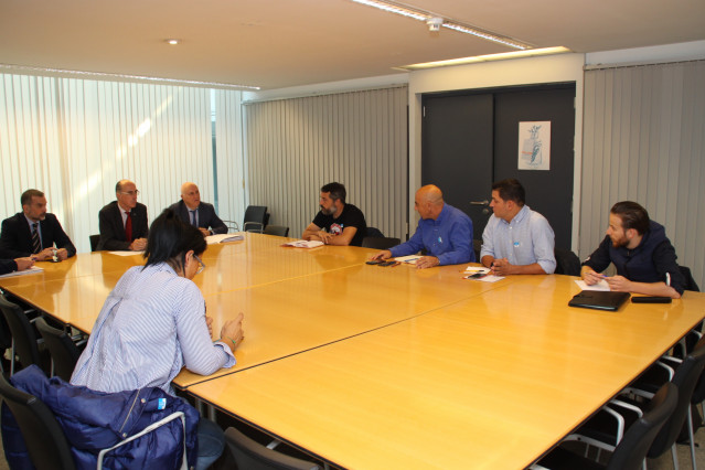 Imagen de Jesús Vázquez Almuiña durante la reunión.