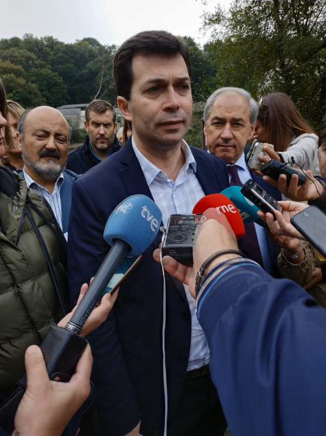 El secretario xeral del PSdeG-PSOE, Gonzalo Caballero, en Lugo.