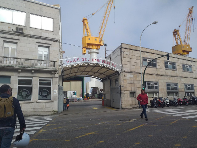 Entrada del astillero Hijos de J.Barreras en Vigo