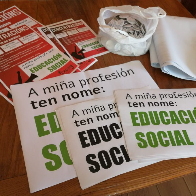 Los profesionales de la Educación Social salen este lunes a la calle contra la Xunta