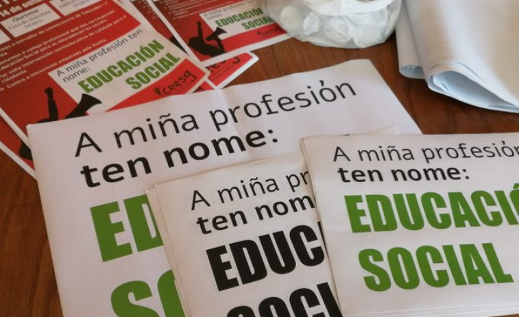 Los profesionales de la Educación Social salen este lunes a la calle contra la Xunta