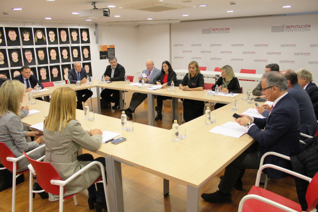 Imagen de la reunión de Carmela Silva con el Círculo de Empresarios este lunes.