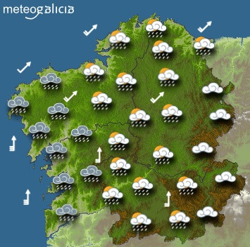 PREDICCIONES PARA EL MIÉRCOLES 16 DE OCTUBRE EN GALICIA.