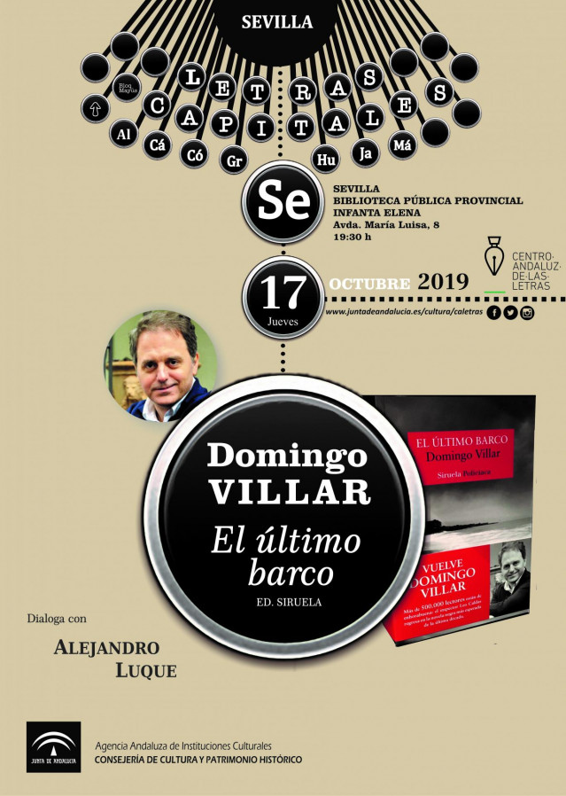 El escritor Domingo Villar presenta su nueva novel 'El último barco'