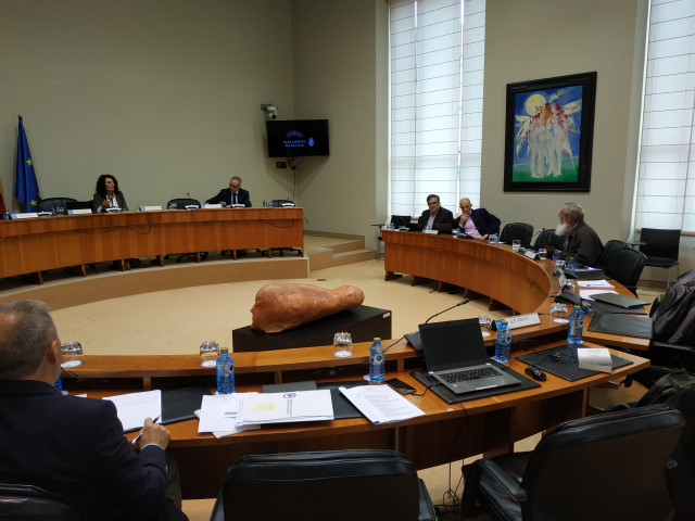 El director xeral de Gandaría, José Balseiros, en la Comisión de Agricultura