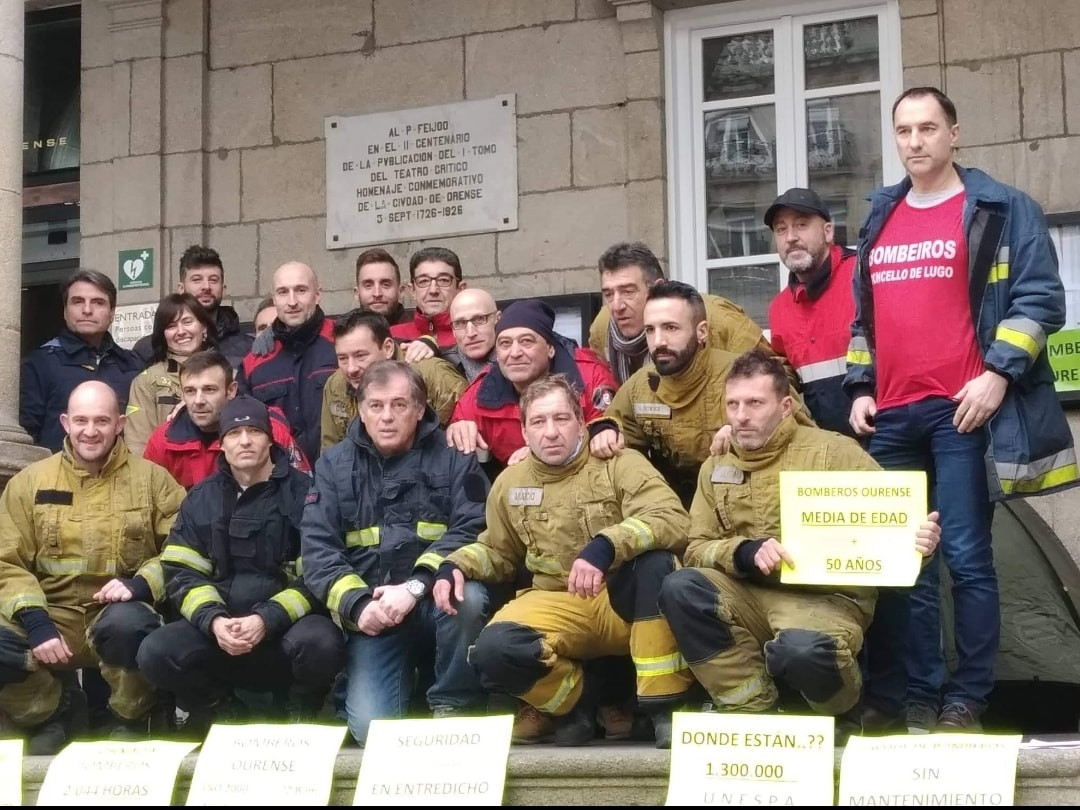 Bomberos ourense protesta