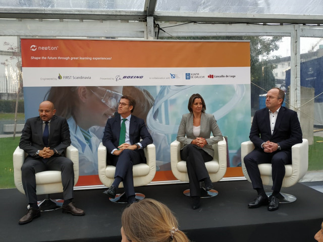 El presidente de la Xunta de Galicia, Alberto Núñez Feijóo, en un acto en Lugo.