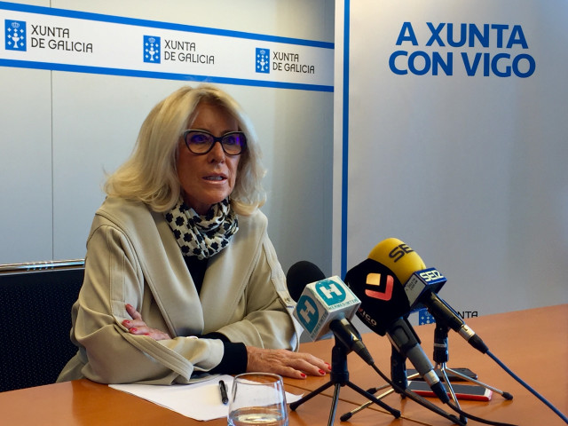 Corina Porro en la rueda de prensa de este lunes.