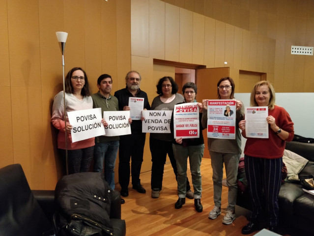 Delegados de CIG-Saúde en la Consellería de Sanidade.