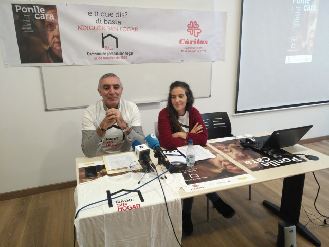 Rueda de prensa de Cáritas en Ferrol.