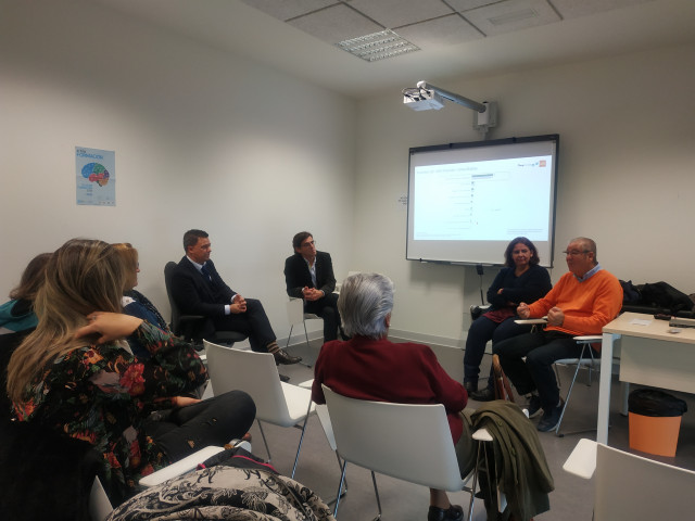 Imagen de la presentación de este jueves en el Hospital Álvaro Cunqueiro.