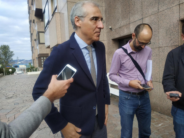 El conselleiro de Economía este viernes en Vigo.