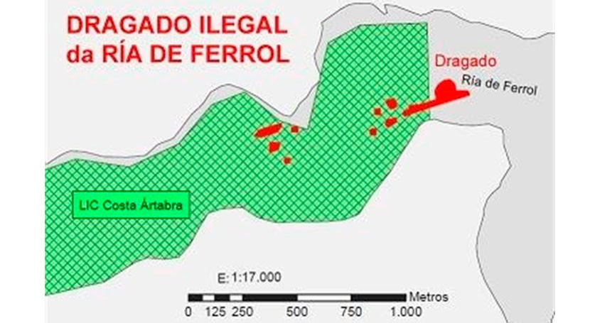 Dragado ilegal ria ferrol