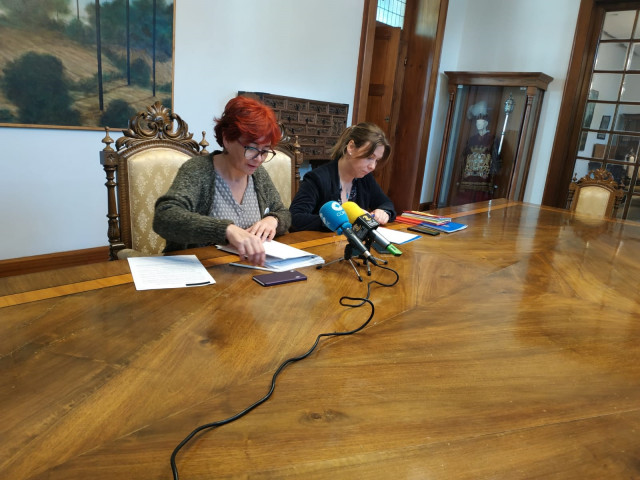 Rueda de prensa tras la junta de la Diputación de Lugo.