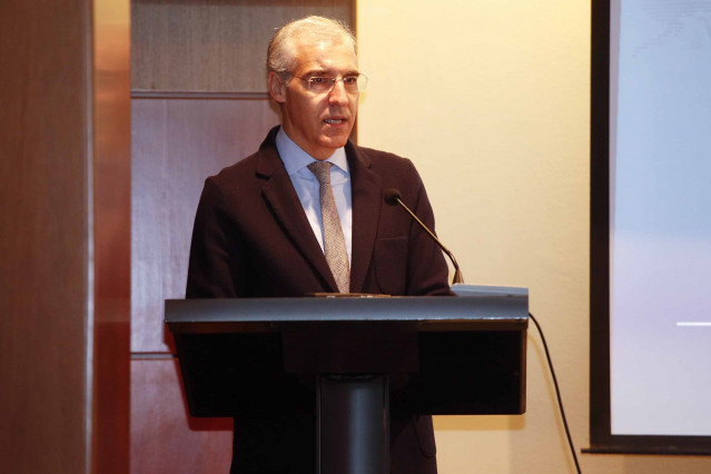 Francisco Conde en su intervención este viernes en Vigo.