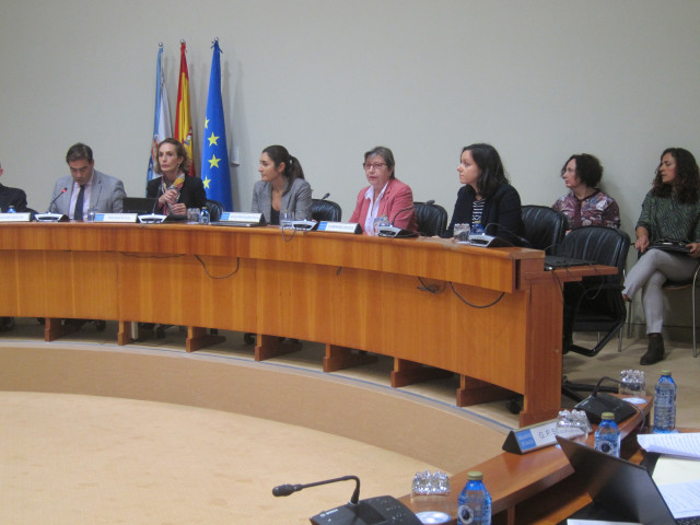 La conselleira do Mar, Rosa Quintana, en la Comisión de Orzamentos