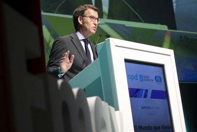 El presidente de la Xunta, Alberto Núñez Feijóo