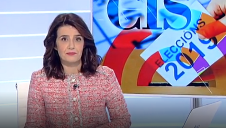 Ana Zas presentado el telediario de TVE en Galicia