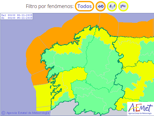 Alertas tiempo galicia