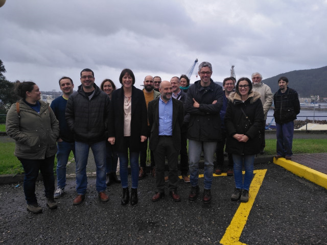 La portavoz nacional del BNG, Ana Pontón, en un acto en Ferrol.
