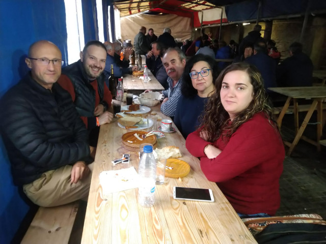 El candidato de Ciudadanos al Congreso por Lugo, José Manuel Blanco, en Sarria