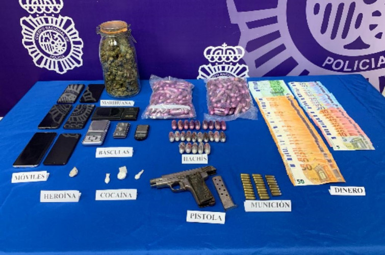 Un año de operación policial termina con ocho detenidos y 12 kg de droga incautados