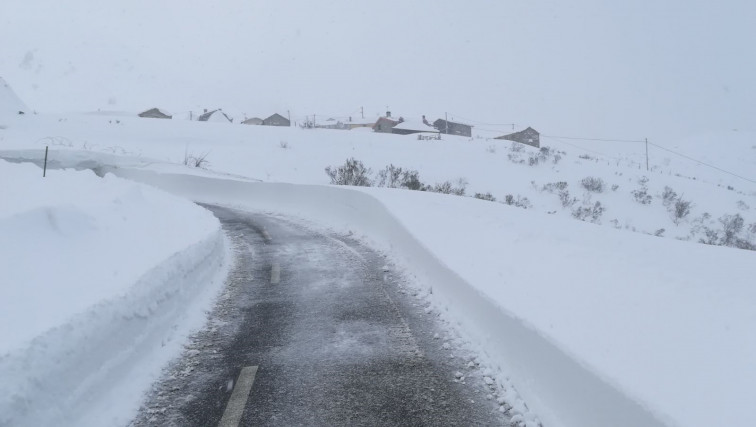 Alerta por nieve en las carreteras de la provincia de Lugo