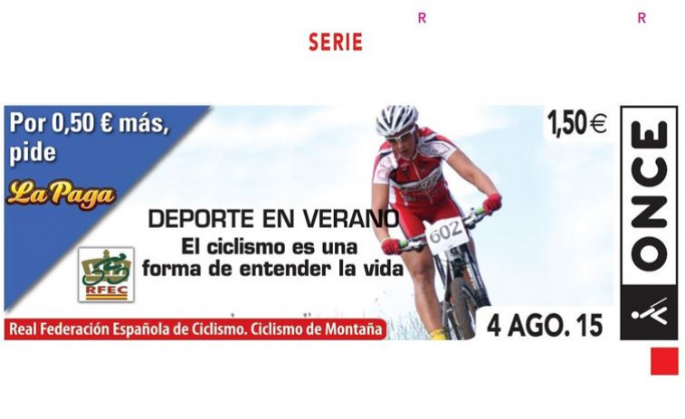 La ONCE dedica el cupón de hoy al ciclismo de montaña, dentro de la serie 'Deporte de verano'