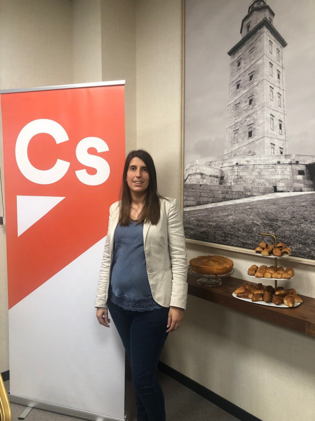 La coordinadora de Ciudadanos en Santiago, María Vilas.