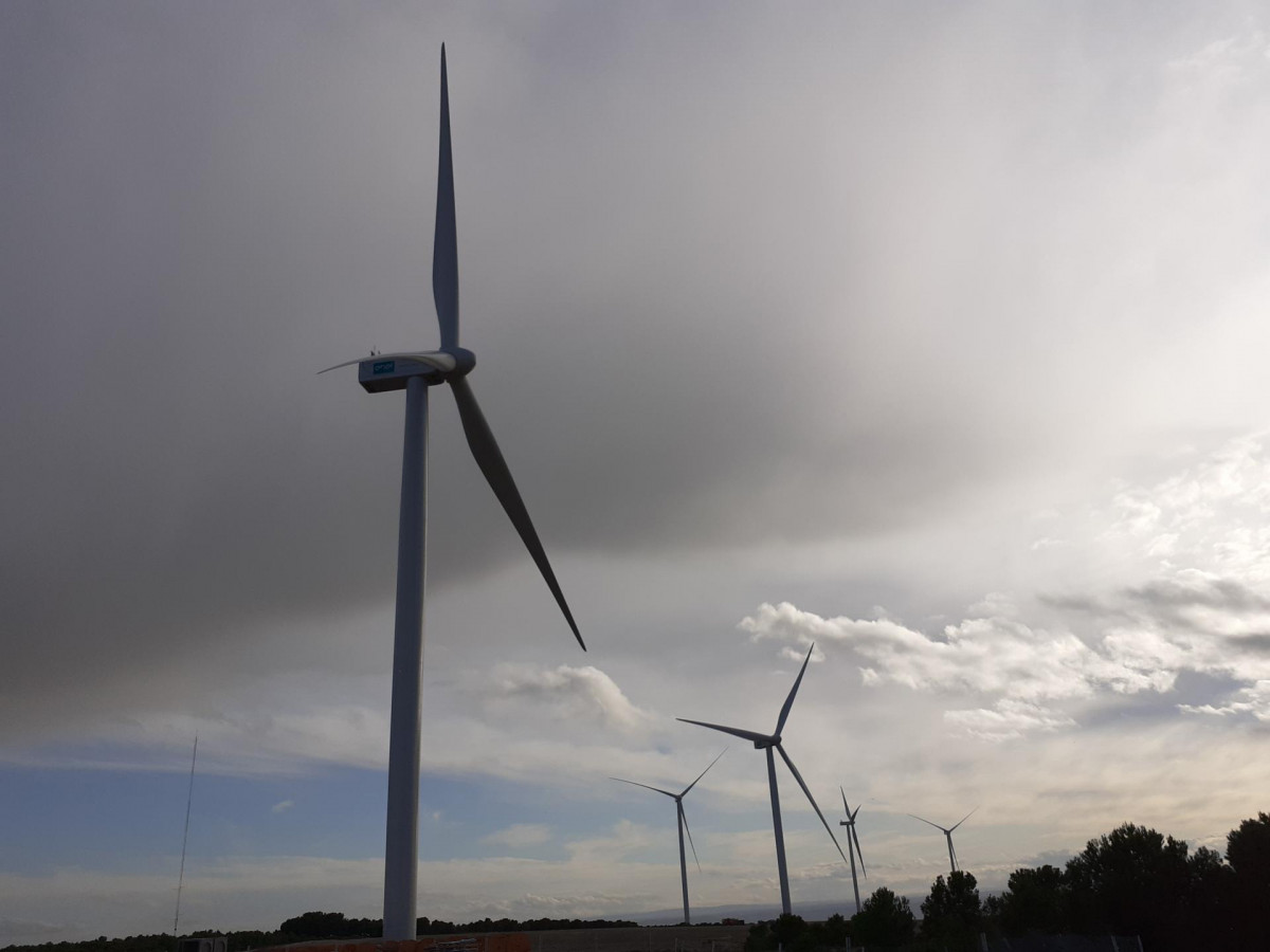 Enel Green Power España conecta a la red el parque eólico Campoliva I, situado en Villamayor de Gállego.