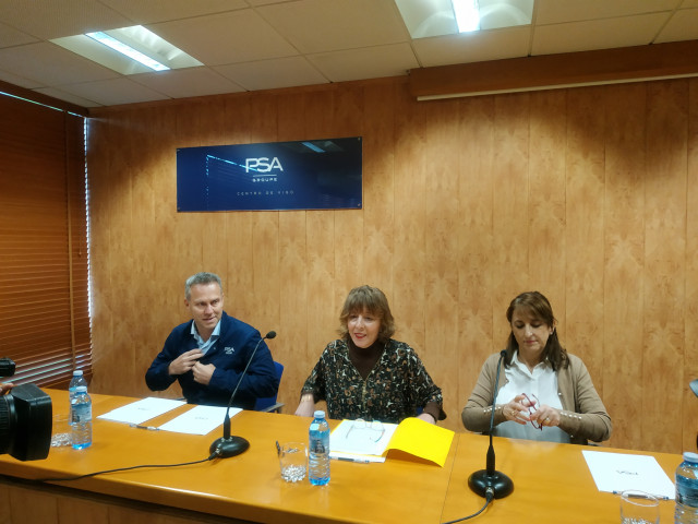 Ignacio Bueno, Rocío López y María Quintana en la rueda de prensa de este jueves.