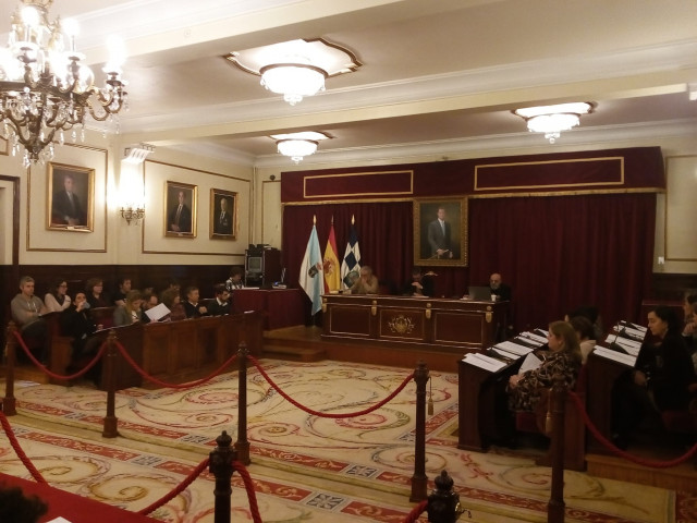 Pleno extraordinario del ayuntamiento de Ferrol