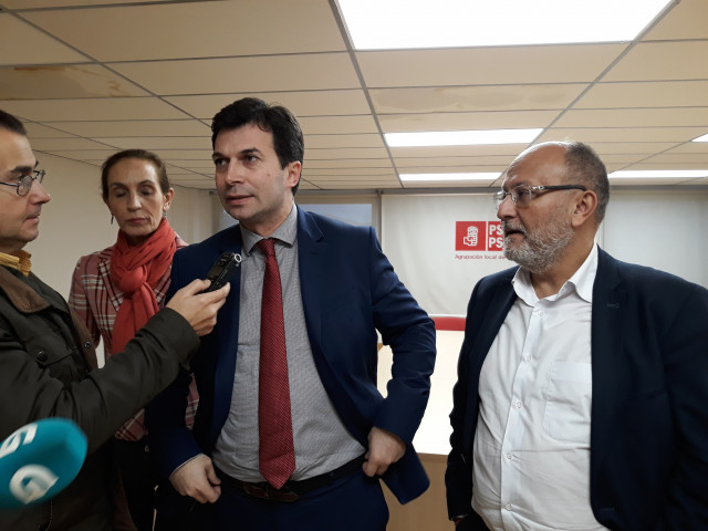 Gonzalo Caballero este jueves en Vigo.