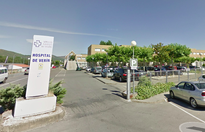 Entrada al hosital del SERGAS en Verín en una imagen de Google Street View