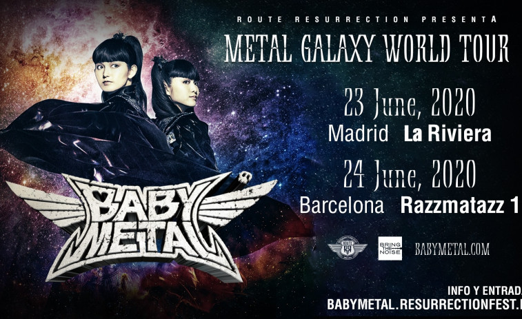 El 'Route Resurrection' trae a España por primera vez a la banda 'idol' japonesa 'Babymetal'