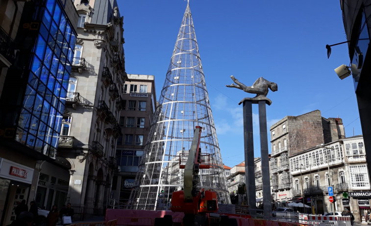 Vigo y sus luces de Navidad lideran las expectativas del turismo gallego para este puente festivo