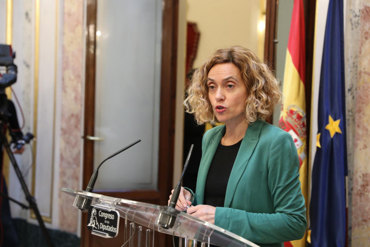 EuropaPress 2547288  La presidenta del Congreso Meritxell Batet durante su intervenciu00f3n en la mesa del Congreso de los Diputados en Madrid (Espau00f1a) a 13 de diciembre de 2019 
