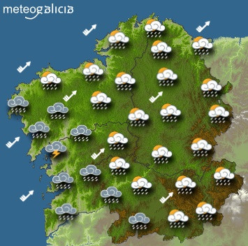 Predicciones para el jueves 19 de diciembre en Galicia.