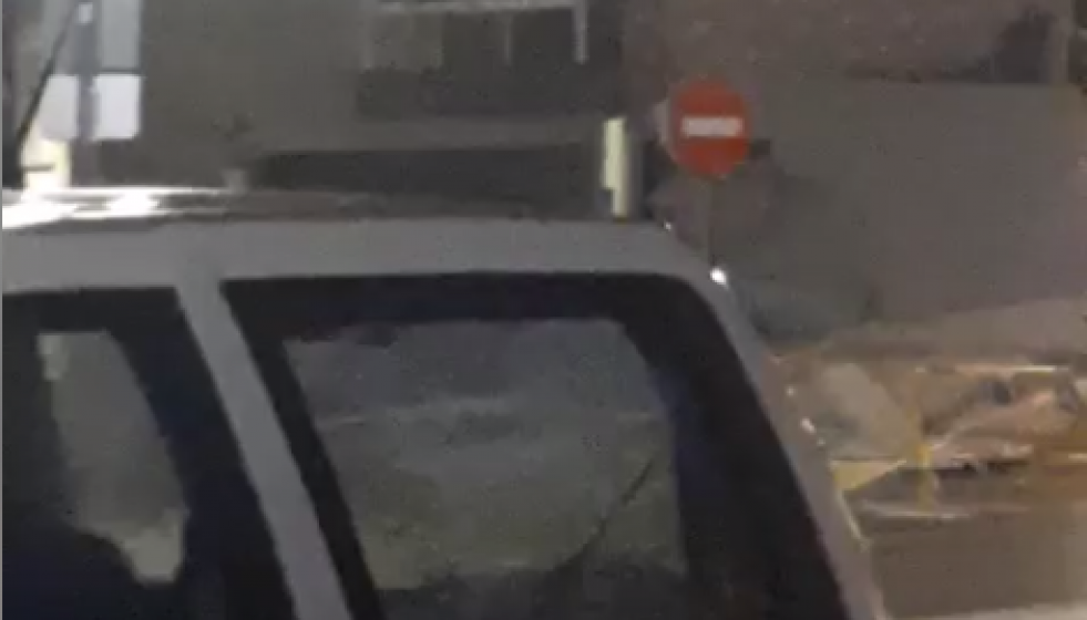 Derrumbe de fachada en cangas do morrazo