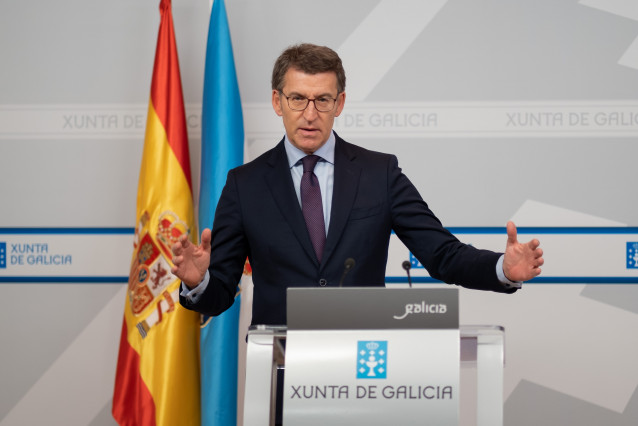 O titular do Goberno galego na rolda de prensa posterior ao Consello da Xunta