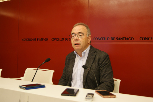 El alcalde de Santiago, Xosé Sánchez Bugallo